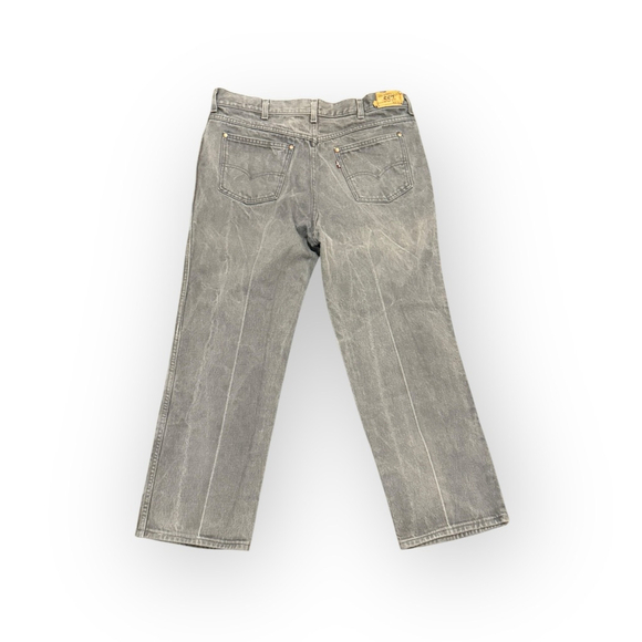 Vintage 80s Levi’s Men’s 557 For Cowboys Gray Denim Jeans Made In USA Sz 38x31​ - Picture 7 of 11